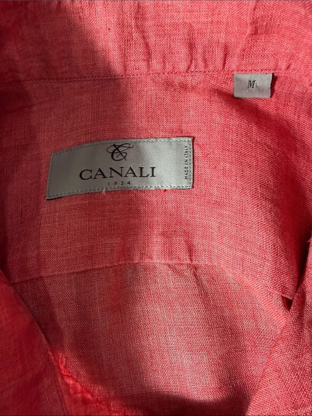 Canali Men's Linen Casual Button-Down Shirt ~ M - Picture 10 of 12